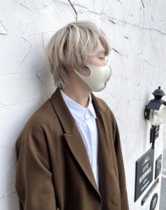 ホワイトブリーチ・ブロンドカラー・メンズライクマッシュ - hair＆make egerie掲載