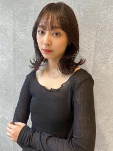 三軒茶屋_レディース_セミロング_コテ巻き_黒髪_くびれ巻き - HAIR & MAKE EARTH 三軒茶屋店掲載
