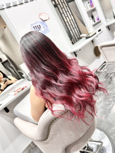 ワインレッドバレイヤージュ - BlissBeauty 可児location掲載
