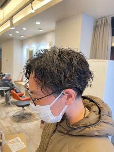 20代30代メンズスパイラルパーマワイルドオシャレ感アッシュ - ブロッサム保谷店掲載