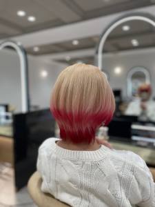 ウルフ×グラデーション×レッドカラー - e.m.a PREMIUM BEAUTY SALON掲載