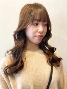 顔周りカット　韓国ヘア　透明感カラー　ベージュ　20代30代 - canoe 博多ミスト店掲載