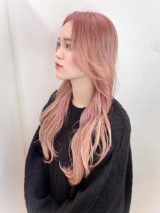 【MICHI 富田店　古作蓮】ハイトーン　ピンク　韓国ヘア - HAIR MAKE MICHI 富田店掲載