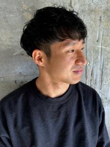 ツーブロック　メンズショート　ナチュラルパーマ　マッシュ - MEN'S SALON alfRed 平針店掲載