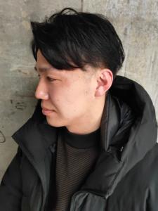ツーブロック　ビジネスショート　黒髪　センターパート　短髪 - MEN'S SALON alfRed 平針店掲載