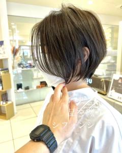 ?40代に似合うシフォンショート - marju銀座掲載