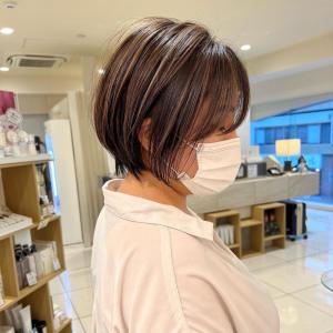 ?40代に似合うハイライトショート - marju銀座掲載