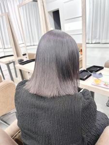 黒髪/グレーベージュ/レイヤーロング/前髪パーマ/仙台 - ブリーチ&トリートメント&ショート HETTU 仙台駅前店掲載