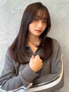 三軒茶屋_レディース_ロング_ストレート_髪質改善_ツヤ髪 - HAIR & MAKE EARTH 三軒茶屋店掲載