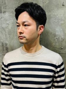 ビジネス　メンズショート　アップバング　ツーブロック　黒髪 - MEN'S SALON alfRed 瑞穂店掲載