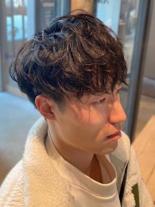 ニュアンスパーマ　束感　マッシュショート　ツーブロック　短髪 - Men's Salon bloc掲載