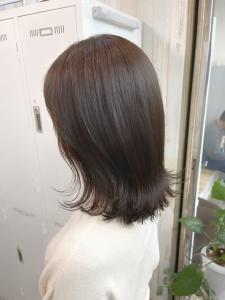 丸型卵形レイヤーカットくびれミディアム美髪ピンクブラウン立川 - newi saLyu 立川掲載