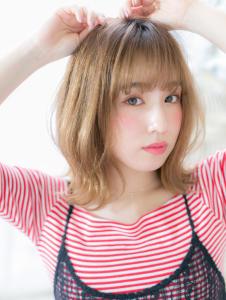 外国人風カラー☆大人かわいい小顔外ハネボブ　ヘルシースタイル - mod's hair 越谷西口店【モッズヘア】掲載