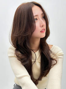 【La fith】マロングレージュ×カーテンバング - La fith hair SEnSE 広島袋町店掲載