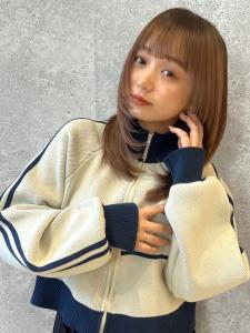 三軒茶屋_レディース_ロング_レイヤー_顔まわり_ブリーチ - HAIR & MAKE EARTH 三軒茶屋店掲載