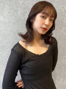 三軒茶屋_レディース_セミロング_コテ巻き_くびれ巻き_韓国 - HAIR & MAKE EARTH 三軒茶屋店掲載