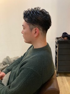 お客様髪質改善データ1087（メンズパーマ後のカット） - Grand × AtlierDonguri掲載