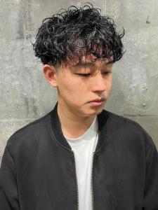無造作ナチュラルランダムパーマ×黒髪爽やかメンズショート - MEN'S SALON SOLEIL by alfRed掲載