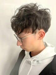ツーブロック　束感　艶感　黒髪　ツイストスパイラルパーマ - Men's salon SEPT. 博多掲載