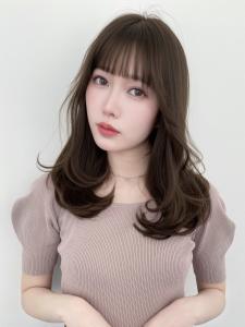 シースルーバングくびれ丸みヘア大人可愛い大人美人前髪艶感 - Euphoria 銀座【ユーフォリア ギンザ】掲載