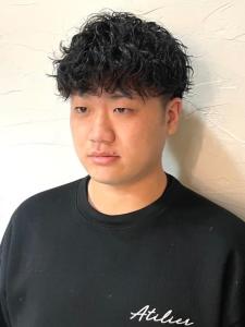 波巻きパーマ　マッシュパーマ　ツーブロック - THIS IS BARBER 2nd掲載