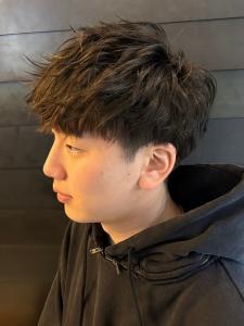 ダウンパーマ　ニュアンスパーマ　マッシュパーマ　ツーブロック - THIS IS BARBER 2nd掲載