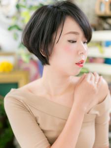 前下がりの大人ショートボブ　アッシュブラック - COVER HAIR & SPA bliss 浦和西口店【カバー ヘア アンド スパ ブリス】掲載
