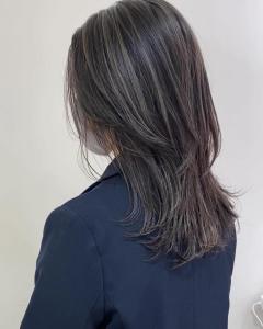 ダークグレージュコントラストハイライト/白髪ぼかしも◎ - marju銀座掲載