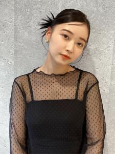 三軒茶屋_レディース_セミロング_ヘアアレンジ_黒髪_タイト - HAIR & MAKE EARTH 三軒茶屋店掲載