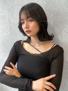 三軒茶屋_レディース_ミディアム_コテ巻き_ボブ_くびれ巻き - HAIR & MAKE EARTH 三軒茶屋店掲載