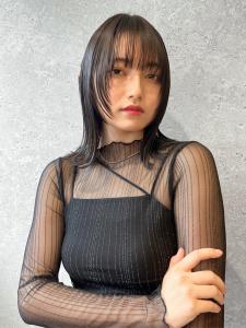 三軒茶屋_レディース_ミディアム_ウェット_タイト_黒髪_ - HAIR & MAKE EARTH 三軒茶屋店掲載