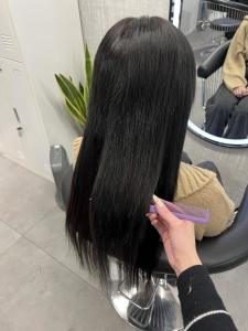 明るい髪色からイメチェン！黒髪ロング！ - Lanisis Hair掲載