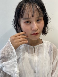 フェイスフレーミング　外ハネボブ　ミニボブ　アッシュカラー - Glimpse 大濠店掲載