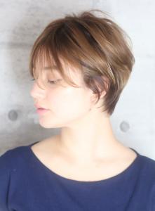 小顔美髪イメチェンピンクブラウン切りっぱなしボブショート - INCEPTION  GINZA 銀座掲載