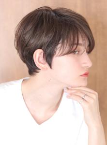 小顔美髪イメチェンピンクブラウン切りっぱなしボブショート - INCEPTION  GINZA 銀座掲載