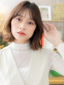 韓国風イヤリングカラー外ハネくびれボブディ　ボブパーマ - COVER HAIR bliss 戸田公園西口店掲載