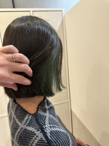 インナーカラー【グリーン】 - 全席個室型美容室 GALLARIA Elegante各務原店掲載