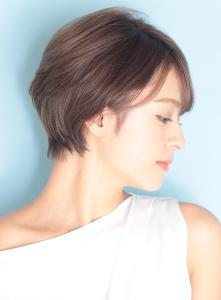 小顔美髪イメチェンピンクブラウン切りっぱなしボブショート - INCEPTION  GINZA 銀座掲載