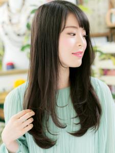 黒髪も◎斜めバング＆ロングストレート　レイヤーロング - COVER HAIR & SPA bliss 浦和西口店【カバー ヘア アンド スパ ブリス】掲載