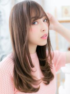 インナーカラー斜めバングフレンチガーリー　レイヤーロング - mod's hair 越谷西口店【モッズヘア】掲載