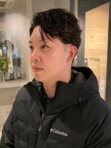 ツーブロック　ツイストスパイラルパーマ　黒髪　束感　モテ髪 - Men's Salon bloc掲載