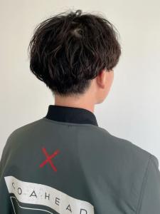 刈り上げマッシュ　マッシュショート　ニュアンスパーマ - MENS SALON RUGGED 大野城店掲載