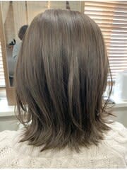 ambiente×ミディアム 外はね　ベージュカラー - ambiente掲載