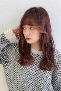 ★BERRYエアリーロングピンクブラウン美髪フェイスレイヤー - hairs BERRY 長住店掲載