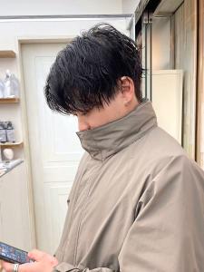 メンズカットアッシュブラックカルマパーマベリーショート渋谷 - Dijon 髪質改善×ダブルカラー×縮毛矯正 渋谷 原宿 表参道【ディジョン】掲載