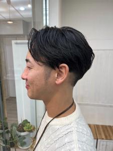 爽やかメンズカットアッシュブラックナチュラルパーマ社会人学生 - Dijon 髪質改善×ダブルカラー×縮毛矯正 渋谷 原宿 表参道【ディジョン】掲載