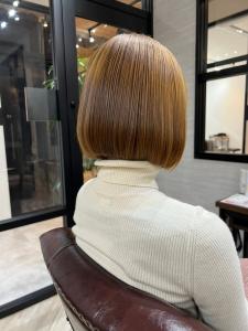 大人かわいいこなれワンレンボブ/レディースショート - Dijon 髪質改善×ダブルカラー×縮毛矯正 渋谷 原宿 表参道【ディジョン】掲載