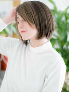 オンブレバレイヤージュ×前下がりボブ - 仙台 美容室 loki 髪質改善 個室サロン4月 OPEN掲載