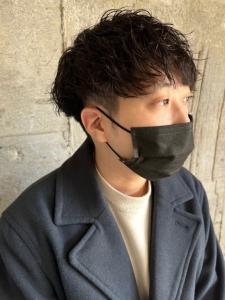 ツーブロック　マッシュ　ツイストスパイラルパーマ　束感 - MEN'S SALON alfRed 平針店掲載