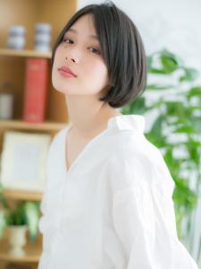 ダークアッシュ×クールミニボブ - 仙台 美容室 loki 髪質改善 個室サロン4月 OPEN掲載